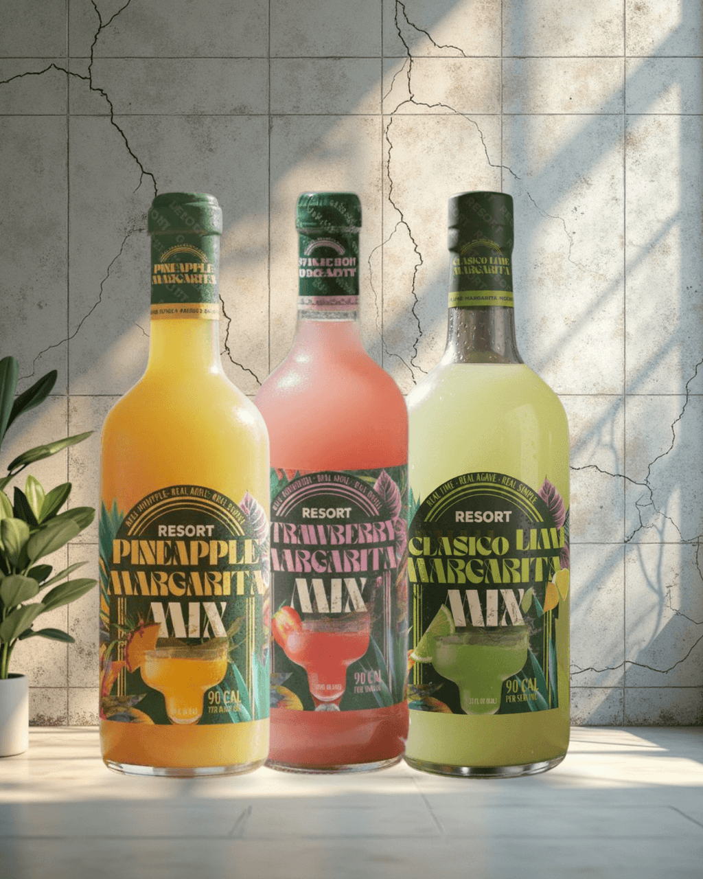 RESORT Sampler Pack – All-Natural Cocktail & Mocktail Mixers