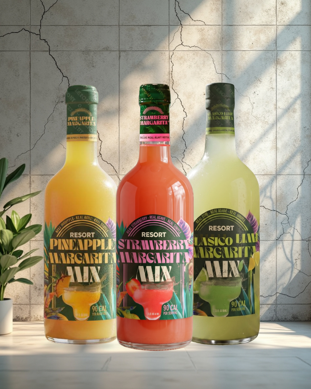 RESORT Sampler Pack – All-Natural Cocktail & Mocktail Mixers